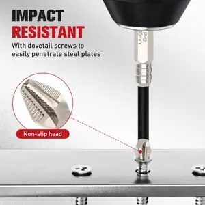 High Magnetic Screwdriver Drill Bit Set, 2025 New Anti Slip Magnetic Electric Screwdriver Set Alloy Steel for Impact Driver, Upgrade Strong Magnetic Durability Screwdriver Drill Bit Set (6)