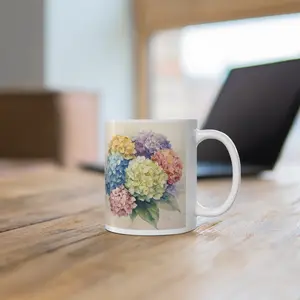 Hydrangea Bouquet Mug | Floral Mother's Day Coffee Cup