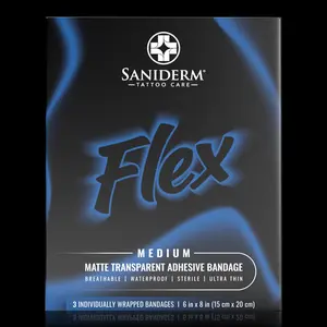 Flex Tattoo Bandage 3-Pack - Medium (6 in x 8 in)