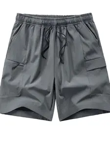 Men's Quick-Dry Cargo Shorts, Lightweight Ice Silk Outdoor Shorts with Pockets, Summer Casual Hiking Fishing Shorts
