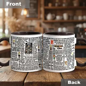 Clue Movie Quotes Mug Funny Mystery Film Coffee Cup, Classic Board Game Movie Gift, Retro Comedy Fan Mug, Clue Film Quote Cup - scs17476