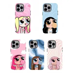 Powerpuff Girls Bubble Gum Phone Case,Cute Pink Aesthetic,for iPhone17/16/15/14/13/12/11 Pro Max Plus for Samsung phones, ideal Gift Choice for men and women.