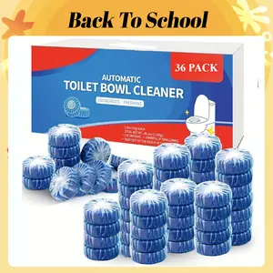 Acidic Automatic Toilet Bowl Cleaner (36/60 PC), Blue Foam Tablet Bathroom Toilet Tank Cleaner, Fresh Scent Deodorizing and Descaling Cleaner, Powerful Cleaning, Essential Household Cleaning Supplies Gift 36Pc Perfume Scented