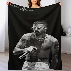 Music Album Rauw Cover Blanket Lightweight and Warm Song Cover Alejandro Comfortable Sofa Blanket, Air Conditioning Blanket, Sofa Bedding, Living Room Decoration 30""x40"", Style