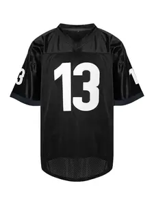 【Plus Size】 Men's Letter & Number Embroidery V Neck Sports Tee, Jersey Tee, Loose Breathable Classic Retro Shirts for Adults Soccer Uniform Suitable for Street Wear