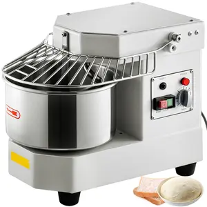 Commercial Food Mixer, 8.5 Qt Capacity, 450-Watt Dual Rotating Dough Kneading Machine With Food-Grade Stainless Steel Bowl, Safety Shield And Timer Included, Professional Baking Equipment For Restaurant And Pizzeria