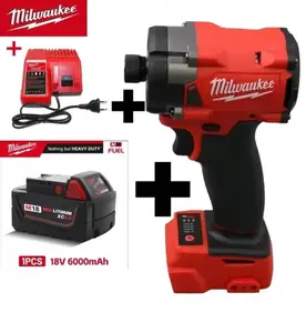 Milwaukee 300Nm Brushless Cordless Impact Driver & Wrench – High Power, Durable, 18V Battery Compatible, Perfect for Heavy-Duty Jobs & DIY Projects