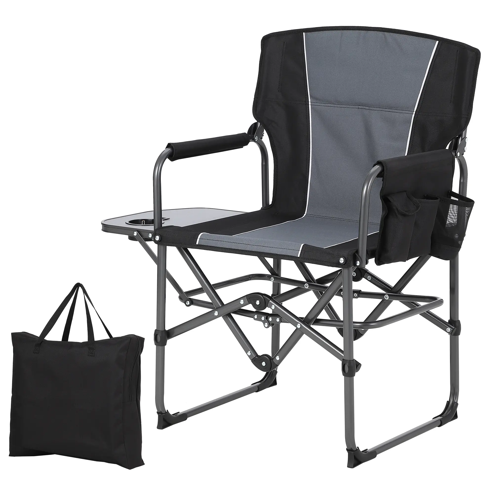Black edge + grey seat back