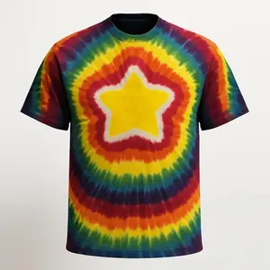 New! Tie Dye T-shirt Star Handmade 100% Cotton Available Sizes Youth XS- 6X