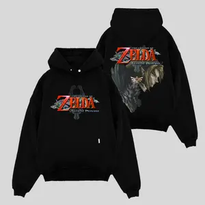 Zelda Twilight Princess #2 Cotton Hoodie Sweater T-Shirt, Premium Oversized Graphic Tee, Retro Gaming Streetwear, Unisex Fan Apparel, Dark Fantasy Gamer Gift