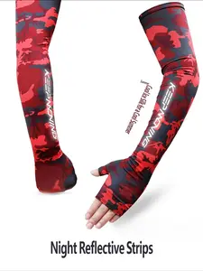 Men's Sun Protection Gloves Arm Sleeves Summer Ice Silk Sleeve Driving Cycling Anti-Slip Fishing Cool Half Finger Gloves Sports Arm Sleeves Cooling Arm Sleeves