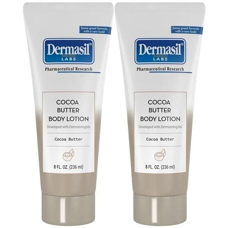 DERMASIL Labs Cocoa Butter Body Lotion, Moisturizing Body Cream,8 oz.” Body Care Daily