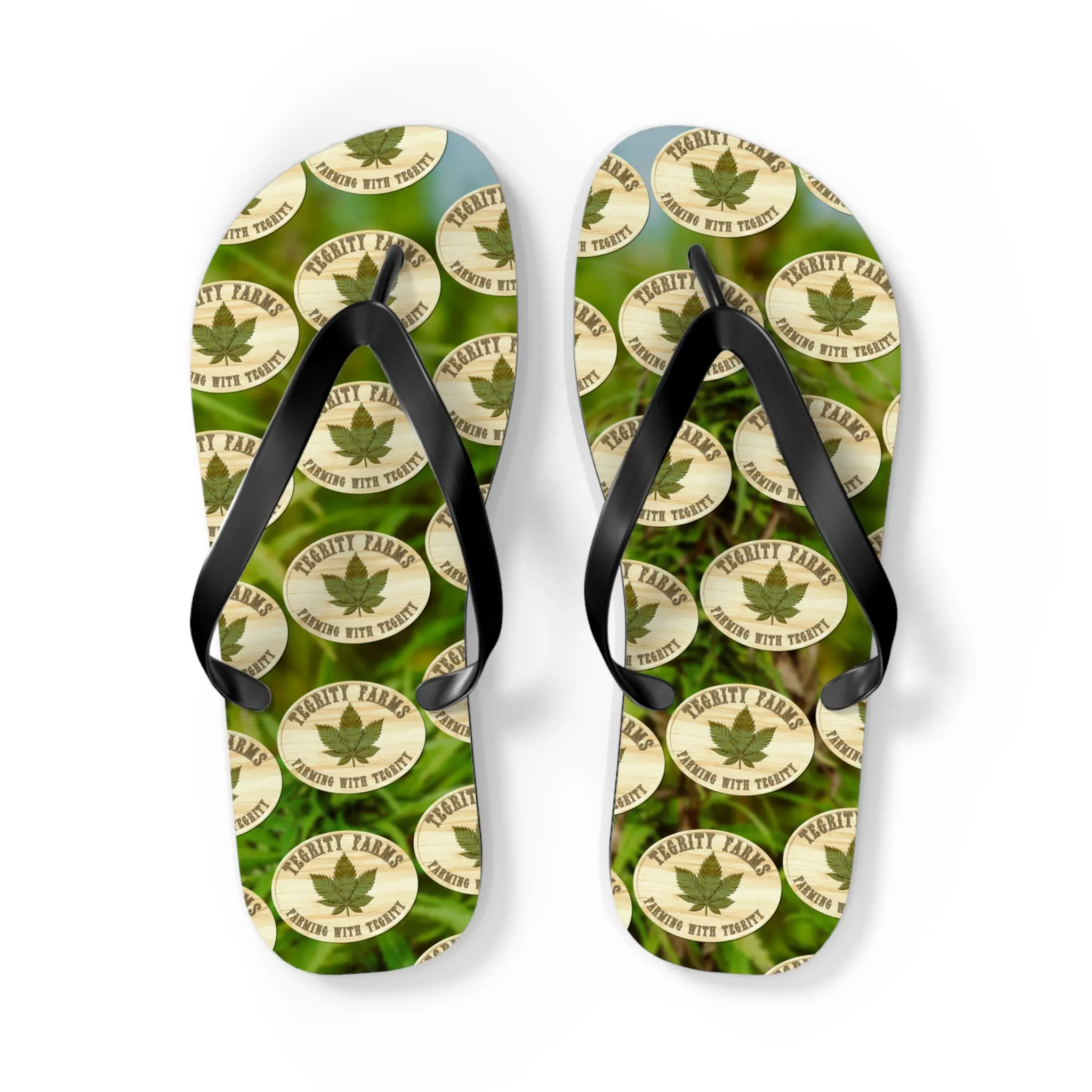 420 enhanced Flip Flops, Stoner themed Sandals, Marijuana Leaf Beach Shoes, Cannabis Lovers Gift, Weed Flip-Flops, Hemp Slip-Ons