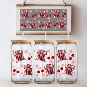 #764 UVDTF Wrap 16oz Cup Wrap Decorative Stickers Waterproof