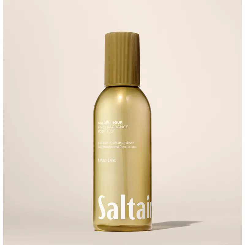 Saltair Golden Hour Body Mist – Hair & Body Fragrance Mist – Radiant Sunflower, Juicy Pineapple & Fresh Coconut – 8 fl oz