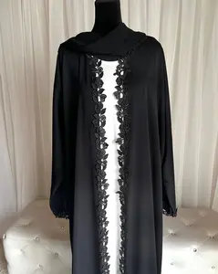 Anita open Abaya with Lace