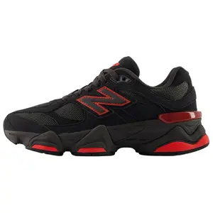 New Balance 9060 ‘Black Cement True Red’ Youth / Women’s Perfect Casual Footwear Fashion Sneaker Girl Shoes Running Walking Trainer Runner Training Athletic