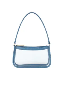 Clear Game Day Purse - Denim