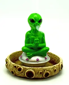 Alien Incense Cone Burner on Ship/Moon