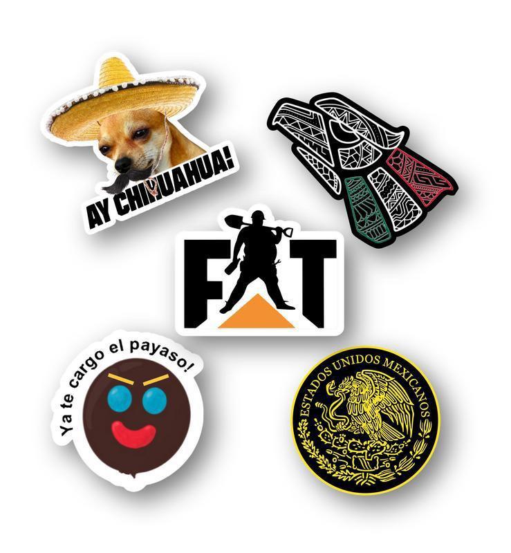 30pcs Mexican Blue-Collar Humor Stickers – Waterproof Vinyl Pack with Snarky Jobsite Jokes, Great Gift for Workers, Decor for Hard Hats, Toolboxes, Bumpers, Coolers & More