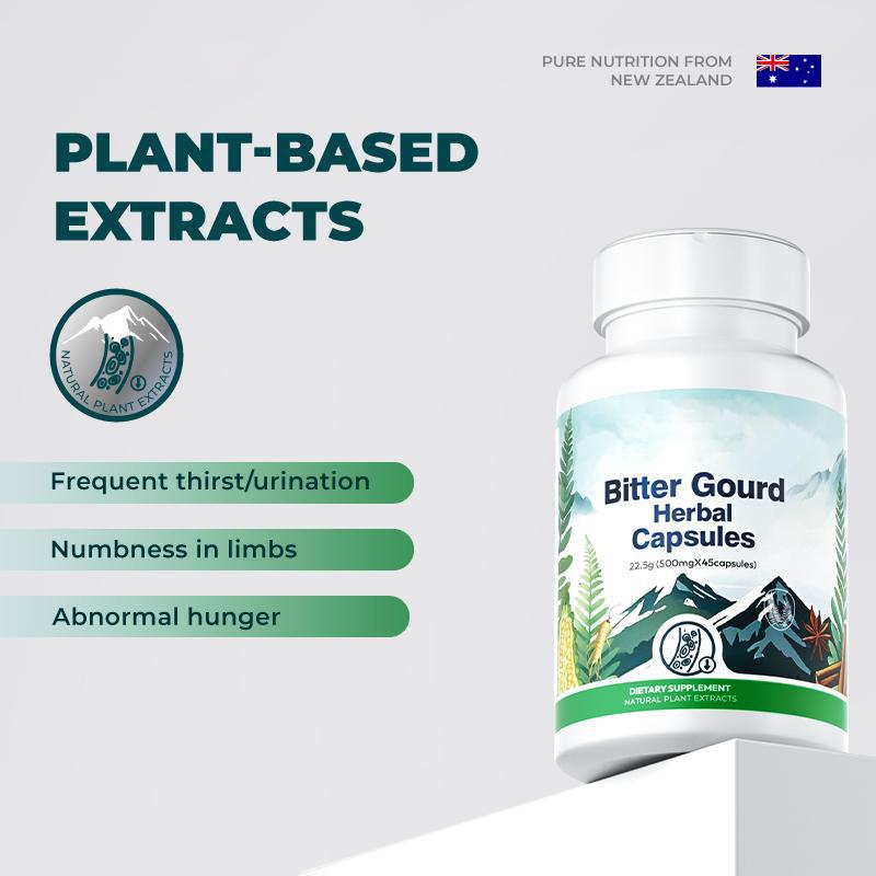 Green Bud 1 Bitter Gourd Herbal Capsules Contain Extracts of Bitter Gourd, Cinnamon, Ginseng, and Mulberry Leaves, etc.