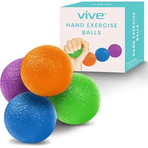 Squeeze Balls for Hand Therapy, Exercise, Arthritis (w/Rehab Video App) - Grip Strengthener Occupational Equipment for Finger, Wrist, Carpal Tunnel, Pain Relief