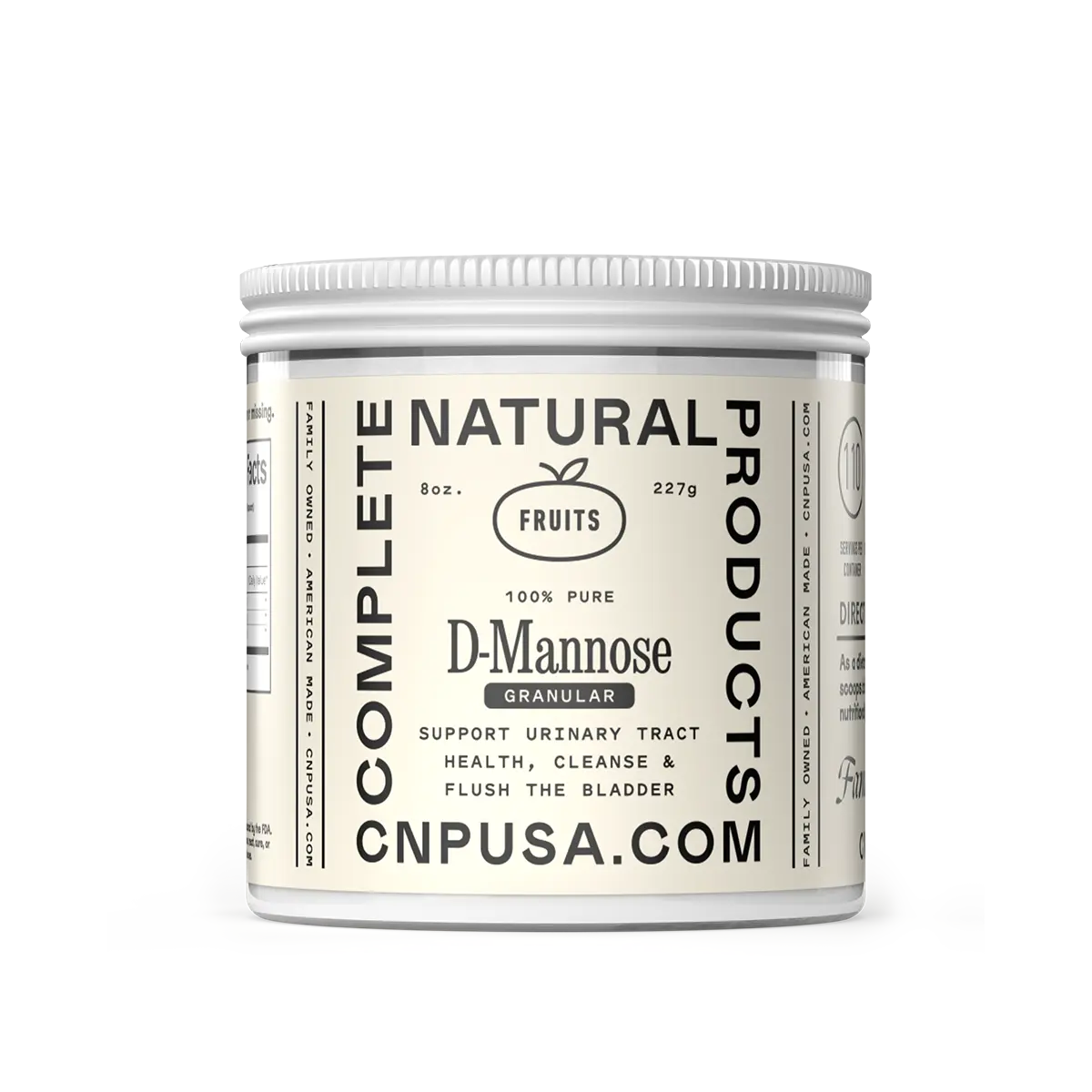 D-Mannose Powder Granular Healthcare Natural 2000mg Non-GMO Vegan Friendly Easy Mix with Liquids OU Kosher Certified