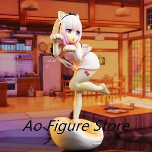 19cm Miss Kobayashi's Dragon Maid Anime Figure Kawaii Kanna Kamui Standing Action Figure PVC Adult Collection Model Doll Toys