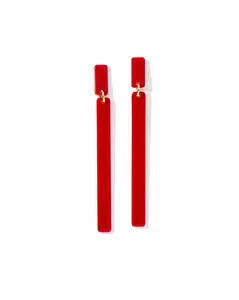 Keli Statement Earrings Mulberry - Product in Focus as Described