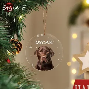 Custom Dog Chrismtas Ornament, Personalized Dog Photo Ornament,Dog Memorial Ornament, Chritmas Decor, Pet Loss Keepsake, Dog Memorial Gift