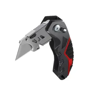 Folding Utility Knife with Extra 10Pcs Blades, Box Cutters for Home, Office, Warehouse, Durable Razor Knife, Box Knife, Box Opener, Small Box Cutter with Clip, Navajas de Trabajo