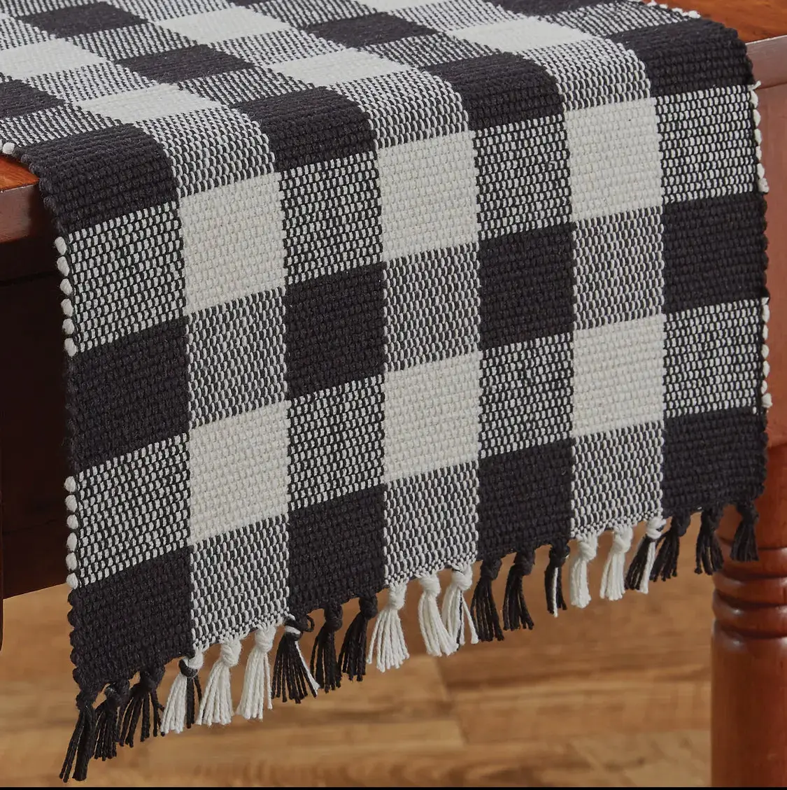 36”L Wicklow Check Table Runner