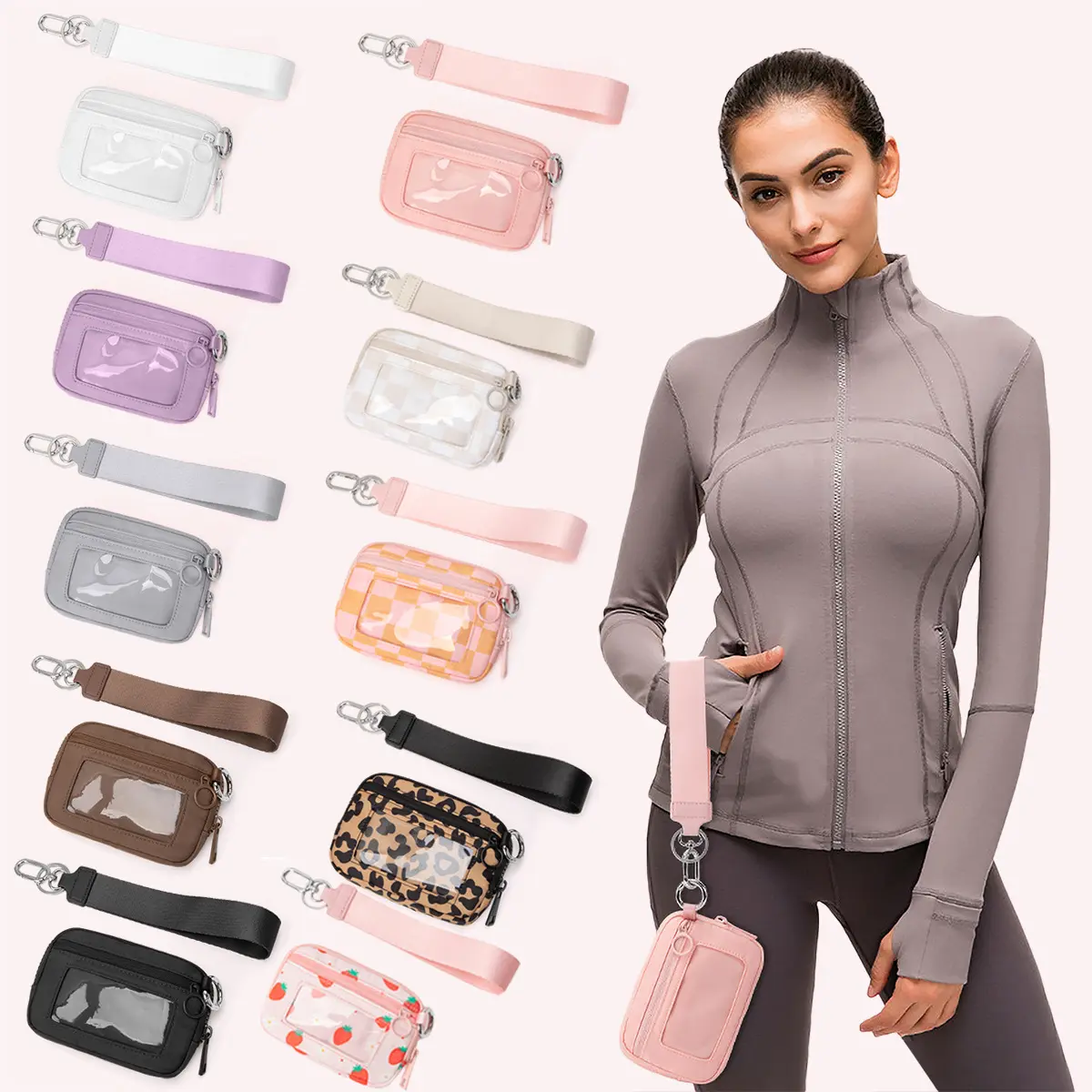 2026 New Waterproof Trifold Clutch Wristlet Cell Phone Purse for Women - Durable Compact Trendy Minimalist Card Holder, Coin Purse, Home Organizer Pocket Storage Bag for Gym-Travel, Purse Women