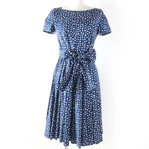 Pre-owned PRADA Cotton Small Leather Goods Dress Elastane Dress