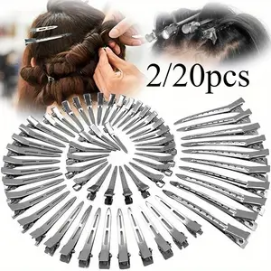 Woman Hair Care Clips Alligator Hair Clips Metal Steel Hairdressing Sectioning Clip Clamps Barber Hair Cut Use Styling Tools Hair Root Fluffy Hairpin