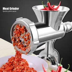 homemade burger Small/Large meat grinder Manual Cast Iron Meat Grinder | Heavy-Duty Sausage Maker for Homemade Burgers & Ground Beef Grain Mill Grater Ergonomic Chicken Shredder Tool