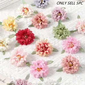 5pcs Realistic Peony Flower Heads, Forest Style Artificial Flowers, Decorative Floral Arrangements, Perfect for Home and Garden