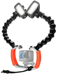 Movo - DiveRig7 | Underwater Video/Photo Diving Rig | Compact, Ergonomic Design | Multiple Accessory Mounts | Camera Rig