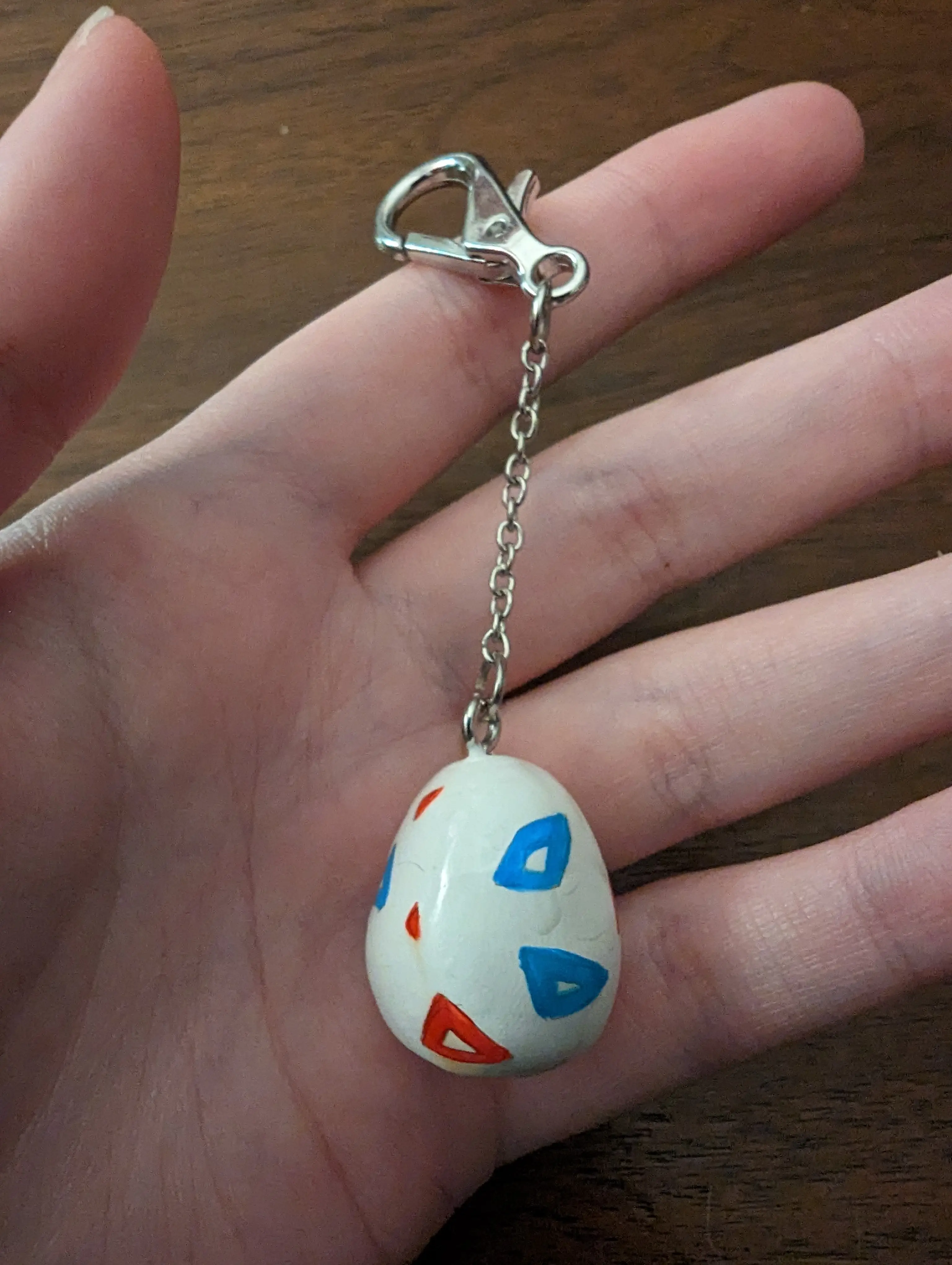 Monster Egg Clay Keychain
