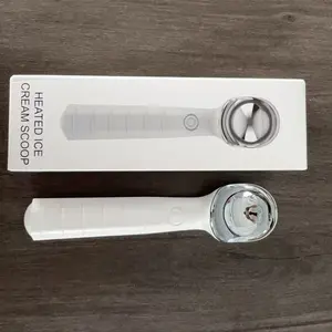 Electric heating ice cream scoop, IPX7 waterproof rating, 2000mAh battery, with USB charging cable, rechargeable ice cream scoop, specially designed for hard ice cream, perfect companion for parties, birthdays, and gatherings, Kitchen Gadgets