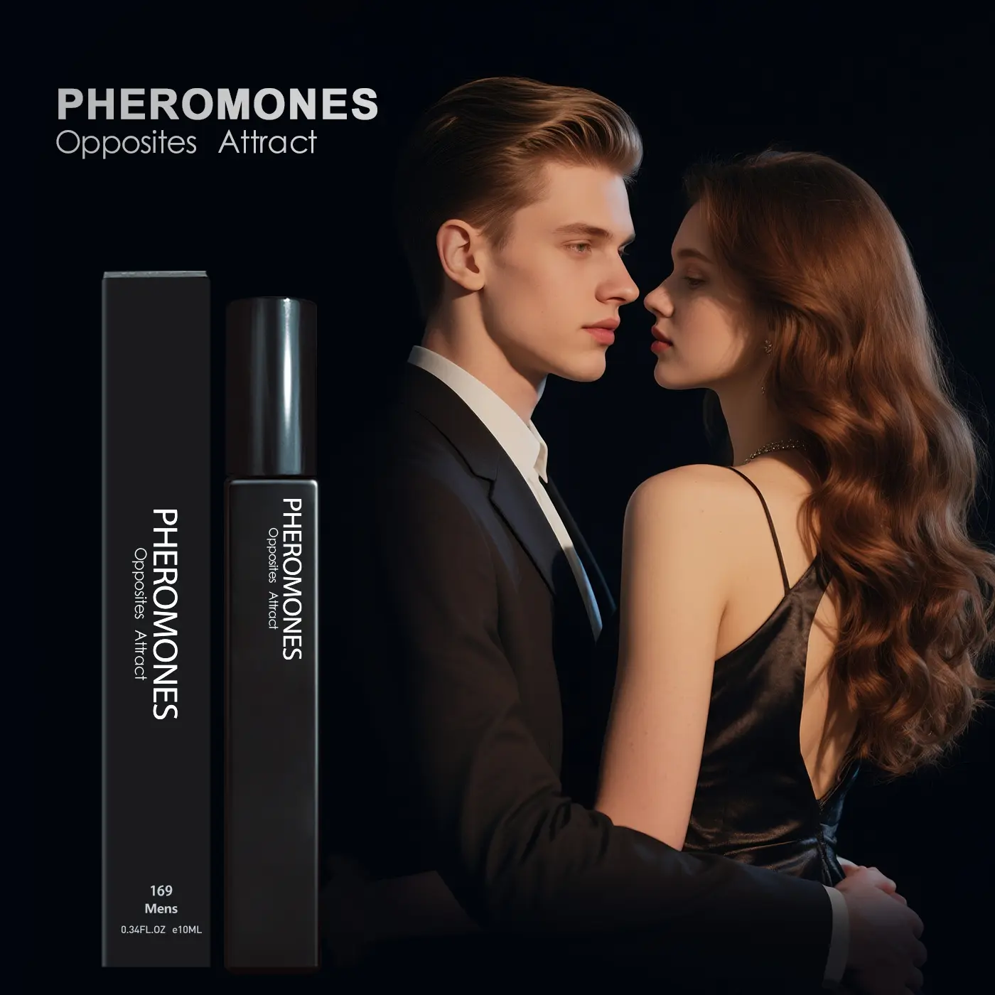 Men's Pheromone Cologne - Natural Pheromones, Long-Lasting Essential Oil with Citrus Woods Fragrance, Vanilla Notes, 0.34 fl oz, Single Item Fragrances Perfumes Cologne