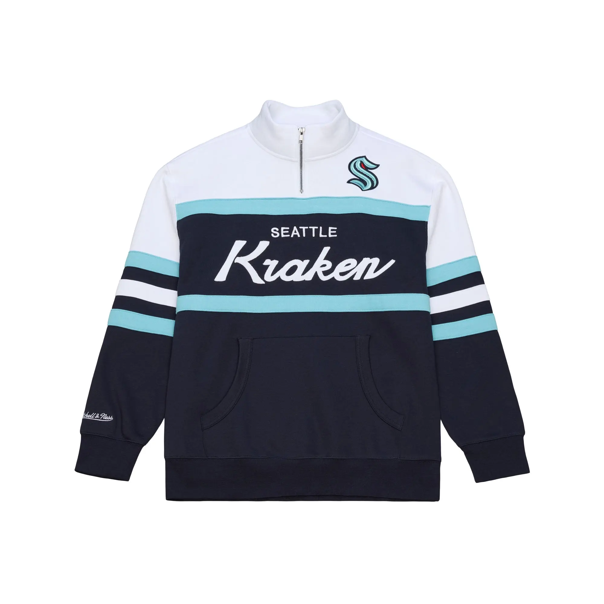 Seattle Kraken Mitchell and Ness Head Coach Quarter Zip
