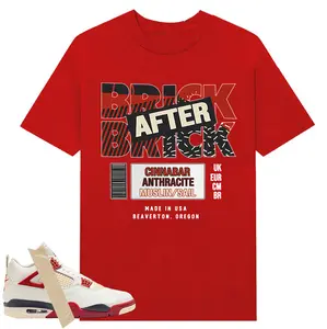 Brick After Brick Label Tee, AJ 4 Nigel Brick After Brick Shirt, Shirt To Match sneaker Streetwear Graphic Shirt Men Women