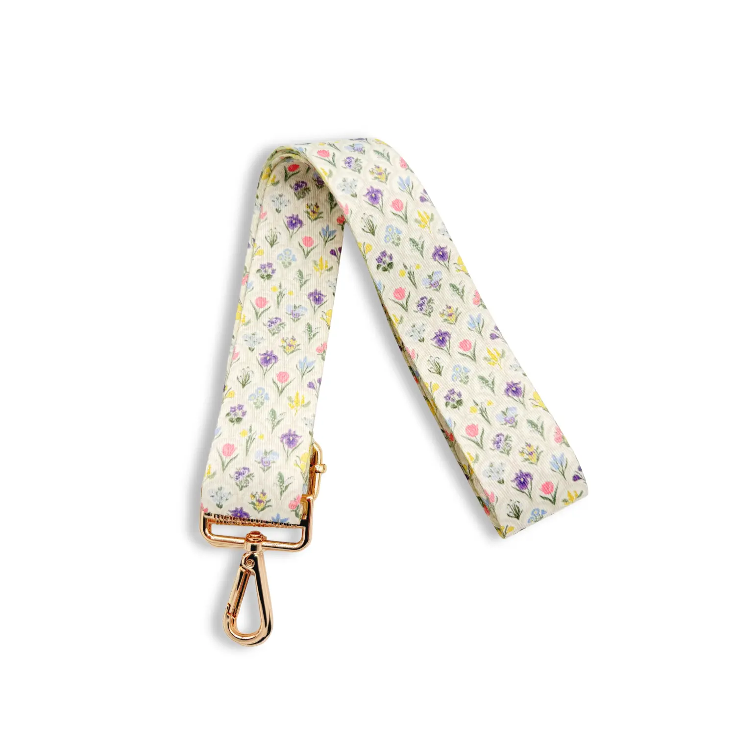Wildflower Adjustable Bag Strap, Chic Floral Shoulder Strap, Durable Nylon Stands Up to Daily Wear, Soft Nylon Handles Daily Bag Use, Adjustable Length, Comfortable Wear