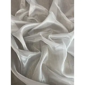 Silver Crystal Organza