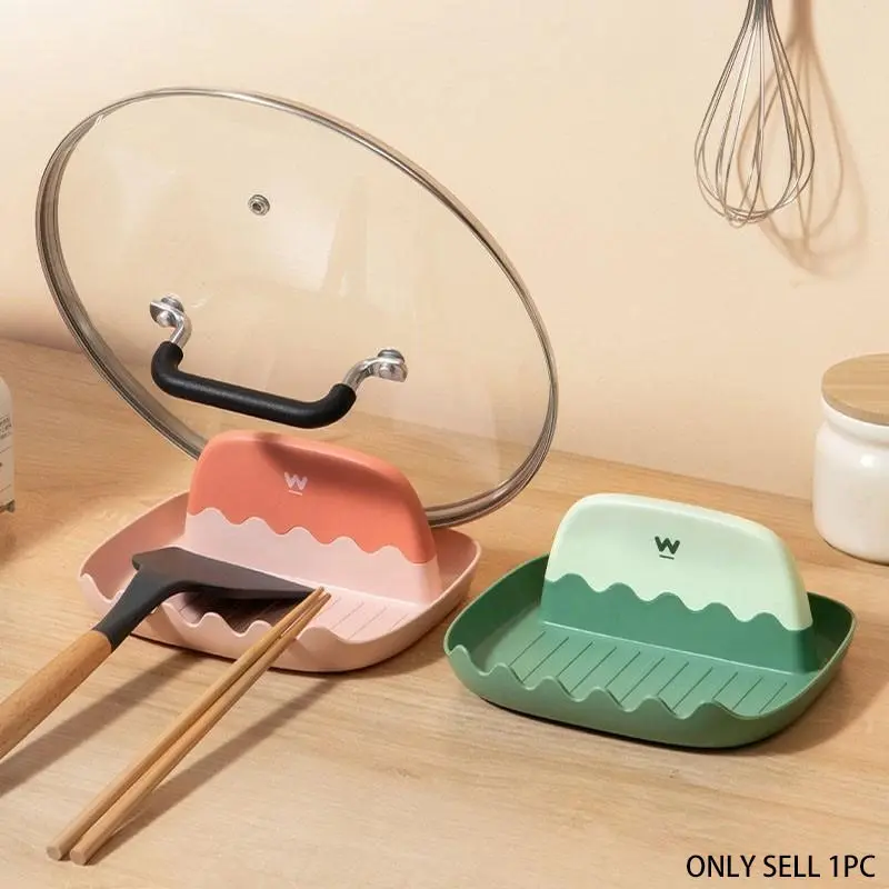 Multifunctional Kitchen Utensil Rack, Spoon Spatula Holder, Pot Lid Stand, Knife Block, Plastic Material, Kitchenware, Kitchen Accessories, Home