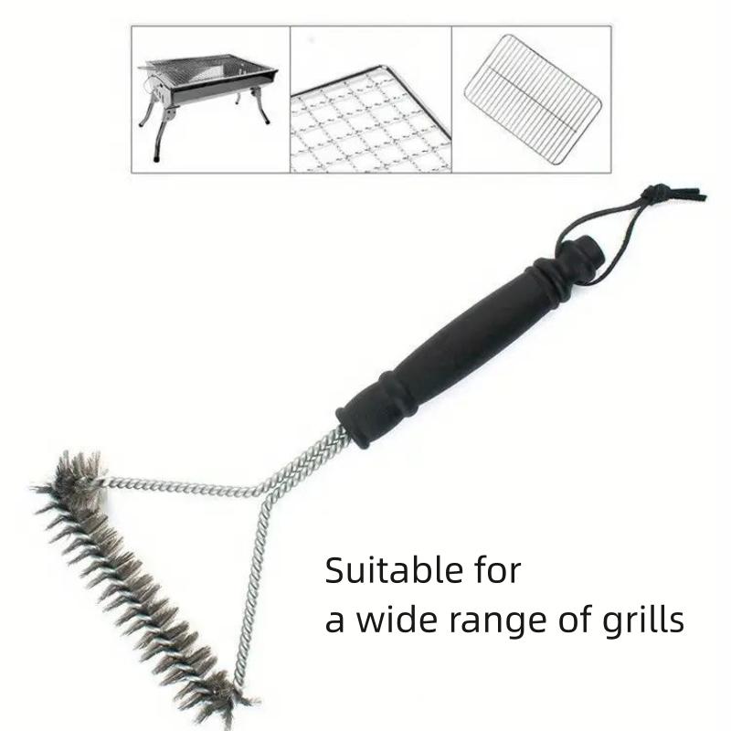GRILLART Grill Brush Bristle Free & Wire Combined BBQ Brush - Safe & Efficient Grill Cleaning Brush- 17" Grill Cleaner Brush for Gas/Porcelain/Charbroil Grates - BBQ Accessories Gifts for Men