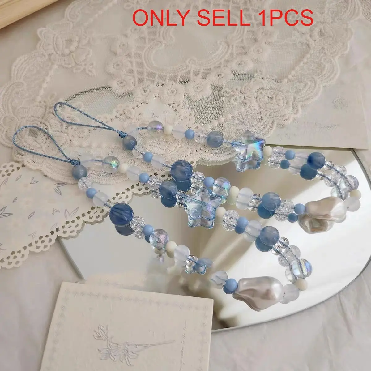 Summer Starry Beaded Phone Chain, Portable Phone Lanyard, Fashion Phone Strap for Women & Girls, Universal Cell Phone Accessories for Daily Use, Phone Decoration, Phone Charms