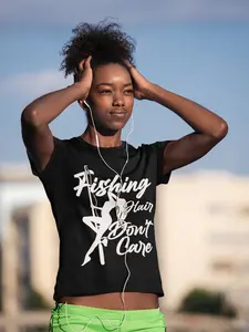 Short-Sleeve Unisex FISHING HAIR DON'T CARE T-Shirt