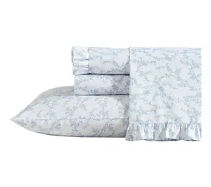 Laura Ashley Victoria Blue Queen Sheet Set